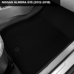 3D коврики EVA с бортами Nissan Almera G15 (2012-2018)