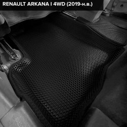 3D коврики EVA с бортами Renault Arkana I 4WD (2019-н.в.)