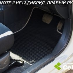 2D коврики EVA Nissan Note II, правый руль (2012-2020)