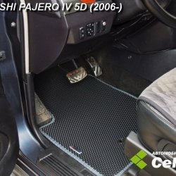 2D коврики EVA Mitsubishi Pajero IV 5D 7 мест (2006-н.в.)