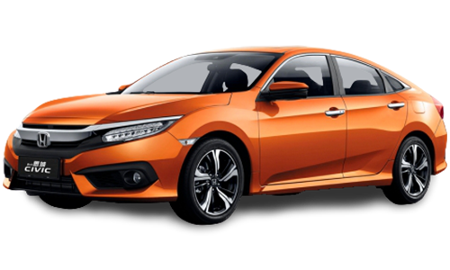 2D коврики EVA в салон и багажник  на Honda Civic X хэтчбек (2015-н.в.)