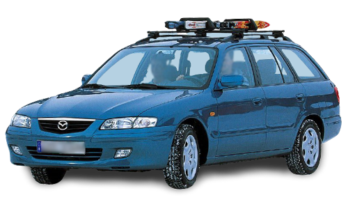 2D коврики EVA в салон  на Mazda 626 Capella GW 4WD, правый руль (1997-2002)