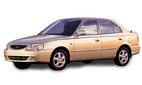 3D коврики EVA с бортами в салон  на Hyundai Accent II (1999-2012)