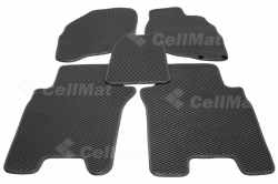 2D коврики EVA в салон и багажник  на Honda Fit I, правый руль (2001-2008)