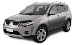 2D коврики EVA в салон и багажник  на Mitsubishi Outlander II XL (2005-2013)