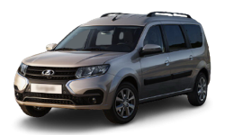 2D коврики EVA в салон и багажник  на Lada Largus I (FL) рестайлинг, 5 мест (2021-н.в.)