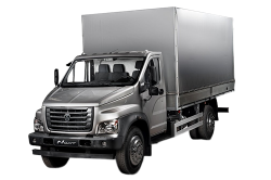 3D коврики EVA с бортами в салон  на ГАЗ Газон NEXT с рычагом КПП на торпеде